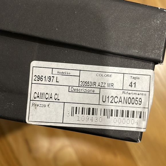 CERRUTI 1881 BUTTON DOWN SHIRT - SIZE L 16/41 - Picture 8 of 8